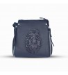 Sac en cuir orné d'écailles de croco