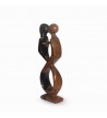 Statuette - Couple d'amoureux en ébène