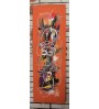 Peinture acrylique verticale , "Masques baoulés"