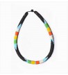 Collier Massaï Multicolore