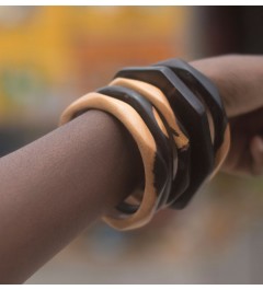 bracelets en bois d'ébène